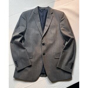J.Crew Thompson Mens Grey 100% Wool 2-Button Suit Jacket Blazer 42R